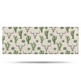 thumbnail image 1 of Beige Buffalo Skull Cactus Succulent Pattern Bathroom Rugs Mat,Non Slip Microfiber Bathroom Rug,Rubber Backing,Soft Bathroom Mats for Bathroom Floor,Tub and Shower,47x17in(120x43cm), 1 of 5