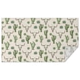 thumbnail image 1 of Beige Buffalo Skull Cactus Succulent Pattern Rectangle Tablecloth 60"x102",Waterproof Polyester Rectangle Table Cloth, Wipeable Spillproof Polyester Tablecloth for Dining, Camping, Indoor and Outdoor, 1 of 6