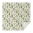 thumbnail image 1 of Beige Buffalo Skull Cactus Succulent Pattern Square Tablecloth,Waterproof Square Table Cover,Wipeable Spillproof Washable Table Cover for Home Kitchen Party Decor 52"x52"(132x132cm), 1 of 6