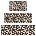 thumbnail image 1 of Beige Butterfly Blue Orange Pattern Kitchen Rugs Sets Of 3,Kitchen Runner Rugs Non Skid Washable,Decorative Kitchen Floor Mats for Kitchen,Sink,Laundry,17"x30"+ 17"x47" + 17"x59", 1 of 6