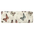 thumbnail image 1 of Beige Butterfly Pattern Kitchen Rug Mat,Kitchen Runner Rugs Non Skid Washable,Decorative Kitchen Floor Mats for Kitchen,Sink,Laundry,17"x47.2", 1 of 7
