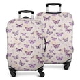 thumbnail image 1 of Beige Butterfly Pattern Luggage Cover Fashion Suitcase Cover Baggage Covers Fit 25-28 Inch Luggage (Go Travel), 1 of 5