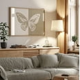 thumbnail image 1 of Beige Butterfly Poster Minimalist Abstract Wall Art, 12x18 UNFRAMED, 1 of 3
