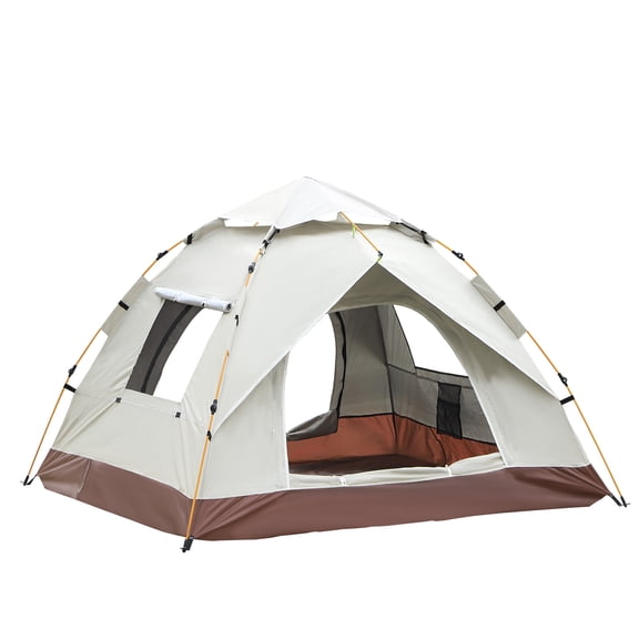 Beige Camping Tent Quick-Setup