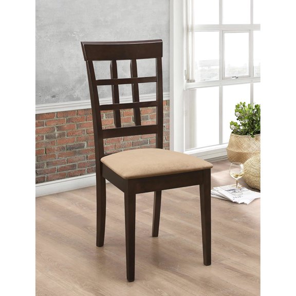 Beige & Cappuccino Dining Chairs / Blend with Different Decor Styles