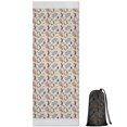 thumbnail image 1 of Beige Cartoon Horse Rainbow Pattern Hot Yoga Mat Towel Non Slip for Hot Yoga - Quick-Drying Yoga Mat Cover with 4 Corner Pockets with Travel Bag - Hot Yoga Towel Non Slip 70"x26", 1 of 6