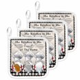 thumbnail image 1 of Beige Chef Gourmet Pot Holders for Kitchen Heatproof Potholder, 4 Pack Black White Plaid Kitchen Cook Hot Pads Multipurpose Oven Pads Cloth Potholders Trivet for Cooking and Baking, 1 of 8