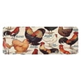 thumbnail image 1 of Beige Chicken Breed Pattern Kitchen Rug Mat,Kitchen Runner Rugs Non Skid Washable,Decorative Kitchen Floor Mats for Kitchen,Sink,Laundry,17"x47.2", 1 of 7