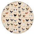 thumbnail image 1 of Beige Chicken Breed Pattern Round Fitted Tablecloth with Elastic Edge,Dining Table Cover Waterproof,Outdoor Round Tablecloth for Camping,Dining,Indoor and Outdoor, 1 of 7