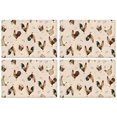 thumbnail image 1 of Beige Chicken Egg Basket Pattern Summer Placemats Table Placemats Set Of 4-Linen Kitchen Washable Placemats Table Mats 11.8"x17.7" Non-Slip Heat Resistant, 1 of 6