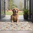 thumbnail image 1 of Beige Chicken Floral Pattern Door Rugs,Washable Non Slip Door Mats Indoor,Decorative Door Mats,Entry Mat Indoor for Entrance,Bedroom,Kitchen,Bathroom,20"x32", 1 of 6