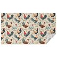 thumbnail image 1 of Beige Chicken Floral Pattern Rectangle Tablecloth 60"x102",Waterproof Polyester Rectangle Table Cloth, Wipeable Spillproof Polyester Tablecloth for Dining, Camping, Indoor and Outdoor, 1 of 6