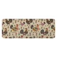 thumbnail image 1 of Beige Chicken Folk Pattern Kitchen Rug Mat,Kitchen Runner Rugs Non Skid Washable,Decorative Kitchen Floor Mats for Kitchen,Sink,Laundry,17"x47.2", 1 of 7