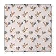 thumbnail image 1 of Beige Chicken Group Pattern Square Fitted Tablecloth with Elastic Edge,Square Table Cover,Washable Elastic Table Cover for Home Kitchen Party Decor 34"x34", 1 of 6