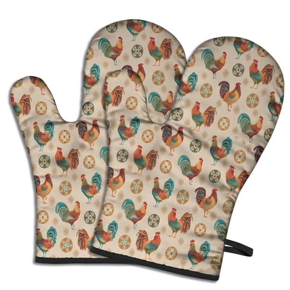 Beige Chicken Pattern Shower Curtain OneSize ,Bathroom Decorative Shower Curtains Set with 12 Hooks,Modern Waterproof Washable Shower Curtain