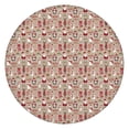 thumbnail image 1 of Beige Christmas Character Pattern Round Fitted Tablecloth with Elastic Edge,Dining Table Cover Waterproof,Outdoor Round Tablecloth for Camping,Dining,Indoor and Outdoor, 1 of 7