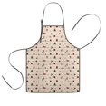thumbnail image 1 of Beige Christmas Decoration Pattern Kids Aprons for Girls and Boys,Adjustable Neck Strap Toddler Aprons for Kids Cooking Baking, 1 of 7