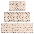 thumbnail image 1 of Beige Christmas Decoration Pattern Kitchen Rugs Sets Of 3,Kitchen Runner Rugs Non Skid Washable,Decorative Kitchen Floor Mats for Kitchen,Sink,Laundry,17"x30"+ 17"x47" + 17"x59", 1 of 6