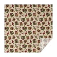 thumbnail image 1 of Beige Christmas Gift Pattern Square Tablecloth,Waterproof Square Table Cover,Wipeable Spillproof Washable Table Cover for Home Kitchen Party Decor 60"x60"(152x152cm), 1 of 6