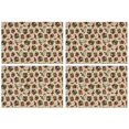 thumbnail image 1 of Beige Christmas Gift Pattern Summer Placemats Table Placemats Set Of 4-Linen Kitchen Washable Placemats Table Mats 11.8"x17.7" Non-Slip Heat Resistant, 1 of 6