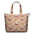 thumbnail image 1 of Beige Christmas Gingerbread Man Pattern Travel Tote Bags for Women Carry On,Large Weekender Bags for Women Travel,Multi Functional Duffle Bag for Work,Shopping,Sports, 1 of 5