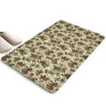 thumbnail image 1 of Beige Christmas Pine Cone Pattern Flannel Non Slip Door Rugs,Washable Door Mats Indoor,Decorative Door Mats,Dirt-Resistant and Absorbent Doormat for Entrance,Bedroom,Kitchen,Bathroom,23.5"x16", 1 of 5