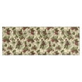 thumbnail image 1 of Beige Christmas Pine Cone Pattern Kitchen Rug Mat,Kitchen Runner Rugs Non Skid Washable,Decorative Kitchen Floor Mats for Kitchen,Sink,Laundry,17"X47", 1 of 5
