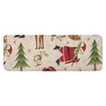 thumbnail image 1 of Beige Christmas Santa and Animal Pattern Kitchen Rug Mat,Kitchen Runner Rugs Non Skid Washable,Decorative Kitchen Floor Mats for Kitchen,Sink,Laundry,17"x47.2", 1 of 7