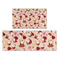 thumbnail image 1 of Beige Christmas Santa Pattern Kitchen Rugs Sets Of 2,Anti Fatigue Kitchen Mat Rugs Non Slip Washable,Decorative Kitchen Floor Mats for Kitchen,Sink,Laundry,17"x30"+17"x47", 1 of 7
