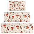 thumbnail image 1 of Beige Christmas Santa Pattern Kitchen Rugs Sets Of 3,Kitchen Runner Rugs Non Skid Washable,Decorative Kitchen Floor Mats for Kitchen,Sink,Laundry,17"x30"+ 17"x47" + 17"x59", 1 of 6