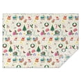 thumbnail image 1 of Beige Christmas Santa Pattern Rectangle Tablecloth 60"x84",Waterproof Polyester Rectangle Table Cloth, Wipeable Spillproof Polyester Tablecloth for Dining, Camping, Indoor and Outdoor, 1 of 5