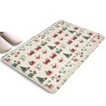 thumbnail image 1 of Beige Christmas Santa and Train Pattern Flannel Non Slip Door Rugs,Washable Door Mats Indoor,Decorative Door Mats,Dirt-Resistant and Absorbent Doormat for Entrance,Bedroom,Kitchen,Bathroom,23.5"x16", 1 of 5