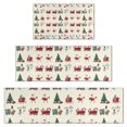 thumbnail image 1 of Beige Christmas Santa and Train Pattern Kitchen Rugs Sets Of 3,Kitchen Runner Rugs Non Skid Washable,Decorative Kitchen Floor Mats for Kitchen,Sink,Laundry,17"x30"+ 17"x47" + 17"x59", 1 of 6