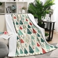 thumbnail image 1 of Beige Christmas Tree Pattern Blanket,Comfortable Soft Flannel Throw Blanket,All Season,Warm Lightweight Blankets for Sofa Bed Couch Living Room Chair,50"x60", 1 of 4