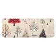 thumbnail image 1 of Beige Christmas Tree Pattern Kitchen Rug Mat,Kitchen Runner Rugs Non Skid Washable,Decorative Kitchen Floor Mats for Kitchen,Sink,Laundry,17"x47.2", 1 of 7