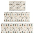 thumbnail image 1 of Beige Christmas Tree Pattern Kitchen Rugs Sets Of 3,Kitchen Runner Rugs Non Skid Washable,Decorative Kitchen Floor Mats for Kitchen,Sink,Laundry,17"x30"+ 17"x47" + 17"x59", 1 of 6