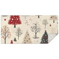 thumbnail image 1 of Beige Christmas Tree Pattern Rectangle Tablecloth 60"x120",Waterproof Polyester Rectangle Table Cloth, Wipeable Spillproof Polyester Tablecloth for Dining, Camping, Indoor and Outdoor, 1 of 6