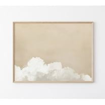 Beige Cloud Wall Art Print, Neutral Wall Art, Giclée Print, Large Wall Art, Abstract Art, Living Room Decor, Modern, Minimalist, Bcw2 Wall Art, Modern Wall Decor, 8x12 UNFRAMED