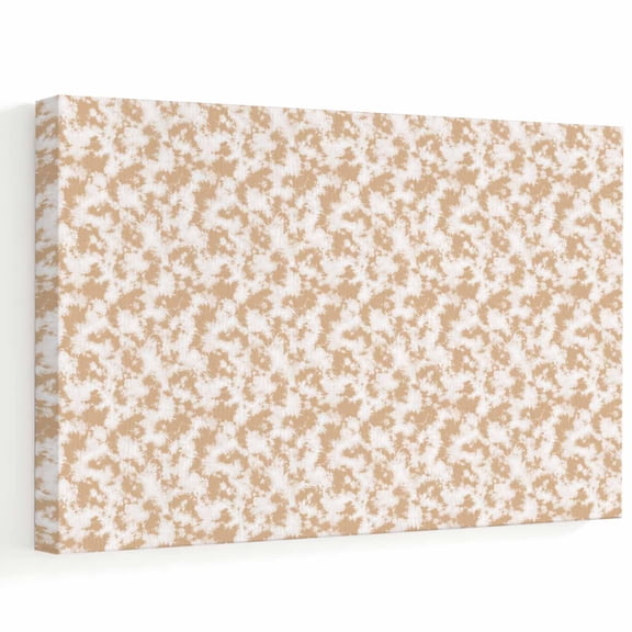 Beige Color Block Canvas Wall Art, Modern Minimalist Warm Ditsy Pattern Wall Art Prints Artwork Framed Canvas Ready to Hang Art Pictures for Large Dining Living Room Hallway 36" x 24"