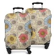thumbnail image 1 of Beige Colorful Sunflower Pattern Luggage Cover Fashion Suitcase Cover Baggage Covers Fit 25-28 Inch Luggage (Go Travel), 1 of 5
