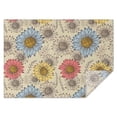 thumbnail image 1 of Beige Colorful Sunflower Pattern Rectangle Tablecloth 60"x84",Waterproof Polyester Rectangle Table Cloth, Wipeable Spillproof Polyester Tablecloth for Dining, Camping, Indoor and Outdoor, 1 of 5