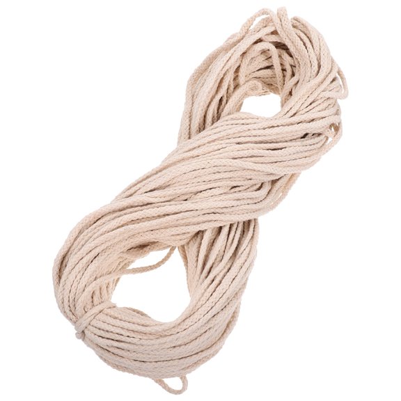Beige Cotton Rope for Woven Craft Material Hand Woven Rope Easy to Cut and Use