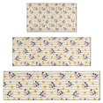 thumbnail image 1 of Beige Cow Flower Pattern Kitchen Rugs Sets Of 3,Kitchen Runner Rugs Non Skid Washable,Decorative Kitchen Floor Mats for Kitchen,Sink,Laundry,17"x30"+ 17"x47" + 17"x59", 1 of 6