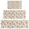 thumbnail image 1 of Beige Cow Flower Pattern Kitchen Rugs Sets Of 3,Kitchen Runner Rugs Non Skid Washable,Decorative Kitchen Floor Mats for Kitchen,Sink,Laundry,17"x30"+ 17"x47" + 17"x59", 1 of 6
