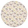 thumbnail image 1 of Beige Cow Flower Pattern Round Fitted Tablecloth with Elastic Edge,Dining Table Cover Waterproof,Outdoor Round Tablecloth for Camping,Dining,Indoor and Outdoor, 1 of 7