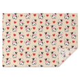 thumbnail image 1 of Beige Cow Heart Pattern Rectangle Tablecloth 60"x84",Waterproof Polyester Rectangle Table Cloth, Wipeable Spillproof Polyester Tablecloth for Dining, Camping, Indoor and Outdoor, 1 of 5