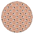 thumbnail image 1 of Beige Cow Heart Pattern Round Fitted Tablecloth with Elastic Edge,Dining Table Cover Waterproof,Outdoor Round Tablecloth for Camping,Dining,Indoor and Outdoor, 1 of 7