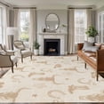 thumbnail image 1 of Beige Cow Skull Area Rugs 5'x7', Washable Small Throw Rugs for Laundry Room Playroom, Southwestern Vintage Cowboy Boots Burlap Indoor Outdoor Rug Non-Slip Low Pile Carpet Runner Reversible Floor Mats, 1 of 8