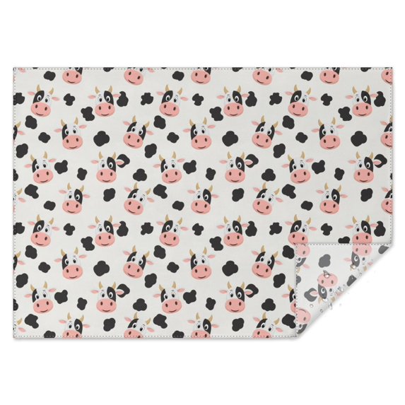Beige Cow Spot Pattern Rectangle Tablecloth 60"x84",Waterproof Polyester Rectangle Table Cloth, Wipeable Spillproof Polyester Tablecloth for Dining, Camping, Indoor and Outdoor