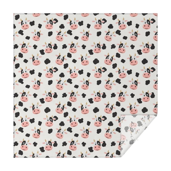Beige Cow Spot Pattern Square Tablecloth,Waterproof Square Table Cover,Wipeable Spillproof Washable Table Cover for Home Kitchen Party Decor 52"x52"(132x132cm)
